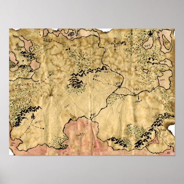 1st Map of the Forgotten Realm Poster (Front)