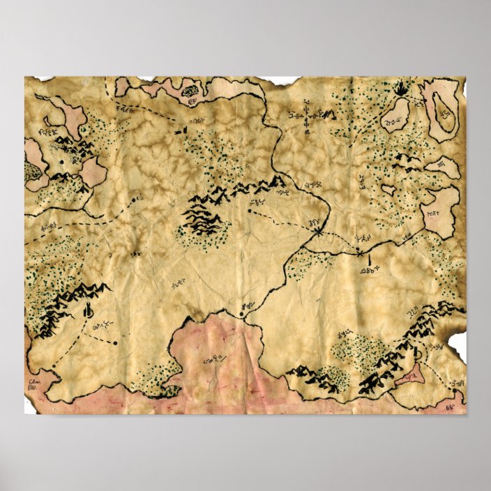 1st Map of the Forgotten Realm Poster | Zazzle.com