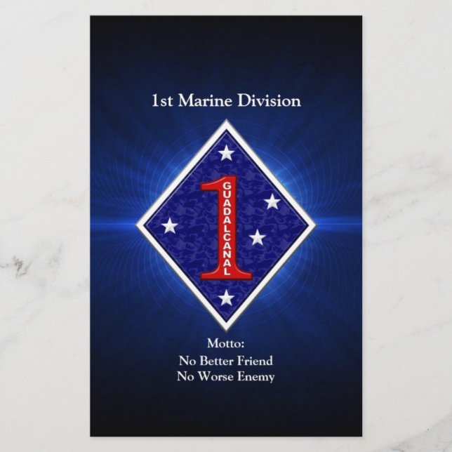 1st Mar Div Stationery (Front)