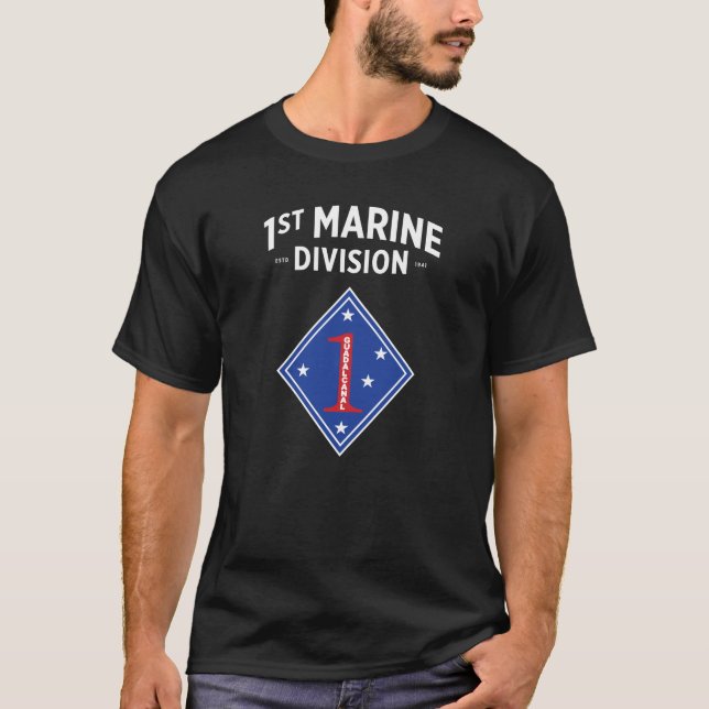 1st Marine Division Badge T-Shirt (Front)