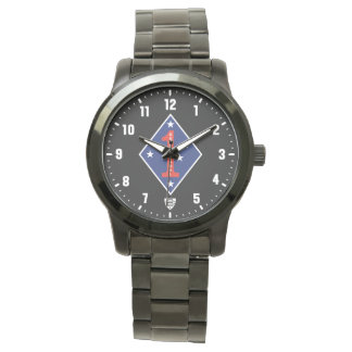 1st Marine Division Veteran BD Stainless Steel Watch