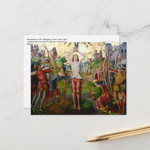 1st Martyrdom of St Sebastian M 013 Postcard