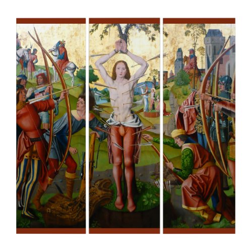 1st Martyrdom of St Sebastian M 013 Triptych