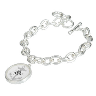 1st Mate Nautical Sweetheart Photo Charm Bracklet Bracelet