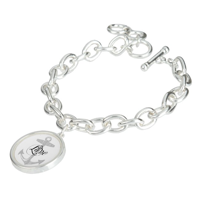 1st Mate Nautical Sweetheart Photo Charm Bracklet Charm Bracelet (Side)