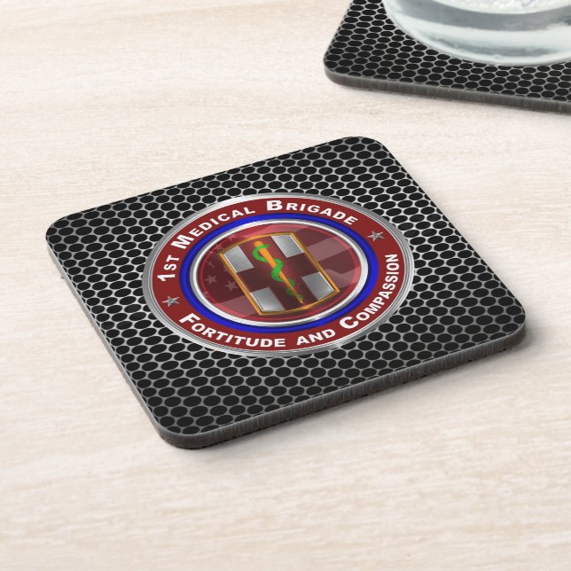 1st Medical Brigade Beverage Coaster (Left Side)
