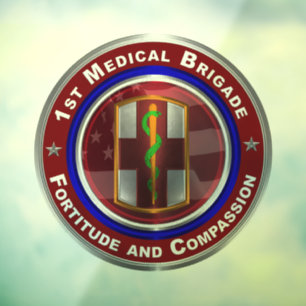 1st Medical Brigade Window Cling