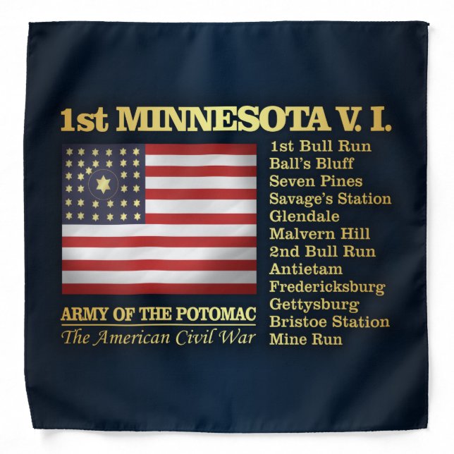 1st Minnesota Volunteer Infantry (BH) Bandana (Front)