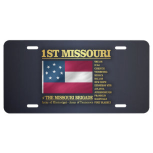 1st Missouri Infantry (BA2) License Plate