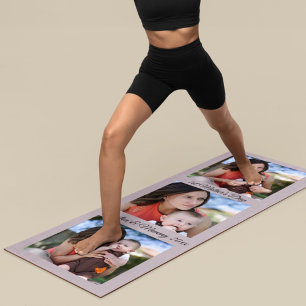 1st Mother’s Day Custom Photo & Text Yoga Mat