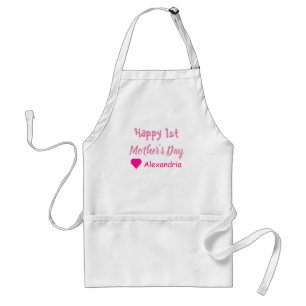 1st Mother's Day Adult Apron