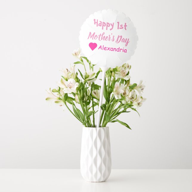 1st Mother's Day Balloon (Vase)