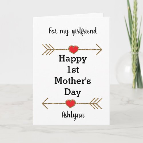 1st Mothers Day Card for my Girlfriend