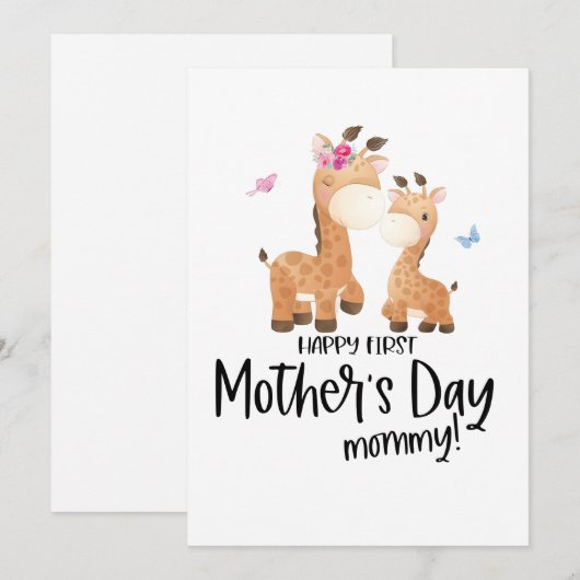 1st Mothers Day Giraffe (Front/Back)