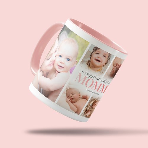 1st Mothers Day Photo Collage Mug