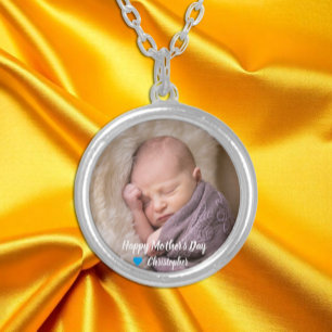 1st Mother's Day Silver Plated Necklace