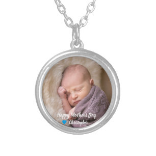 1st Mother's Day Silver Plated Necklace