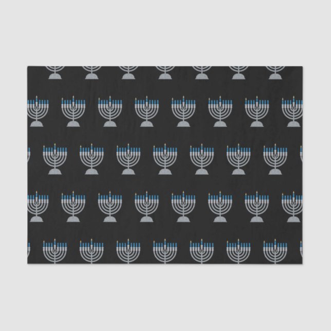 1st Night of Hanukkah Glitter Tissue Paper (Front)