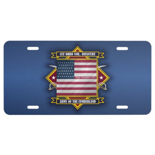 1st Ohio Volunteer Infantry License Plate