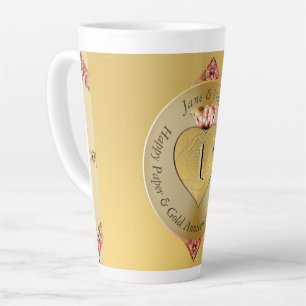 1st or 50th Golden Anniversary Latte Mug