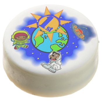 1st Outer Space Birthday Dipped Oreos by kids_birthdays at Zazzle