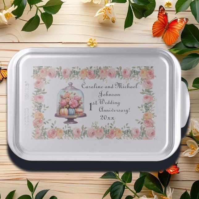 1st Paper Wedding Anniversary Roses Cake Pan (Creator Uploaded)