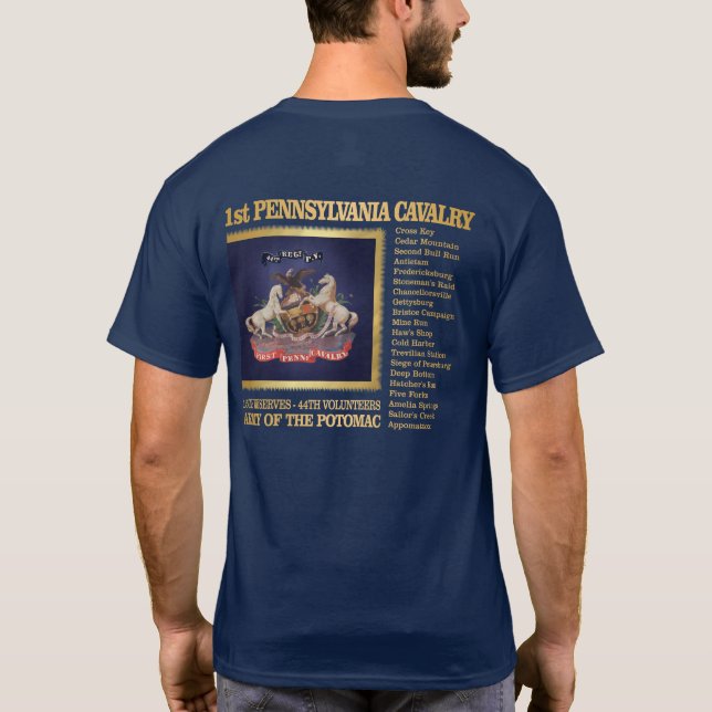 1st Pennsylvania Cavalry (BH) T-Shirt (Back)