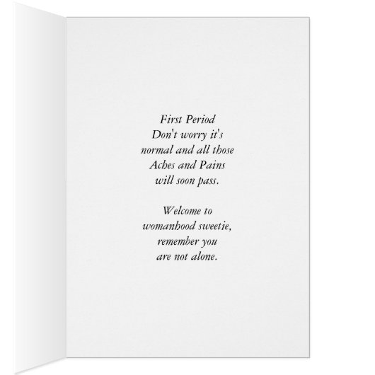 1st Period, First Period African American Cutie (Inside (Right))