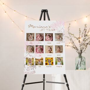 1st Photo Milestone My First Year Carousel Foam Board