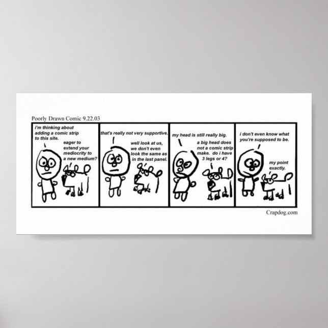 1st Poorly Drawn Comic Poster (Front)