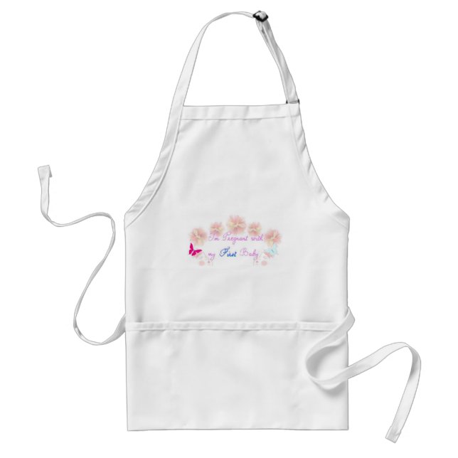 1st pregnancy adult apron (Front)