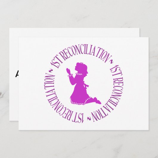 1st Reconciliation - Confession (Front/Back)