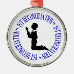 1st Reconciliation - Confession Metal Ornament at Zazzle