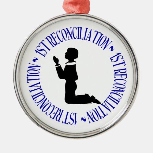 1st Reconciliation _ Confession Metal Ornament