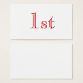 1st. Red and White. Nice simple design. Custom (Front & Back)