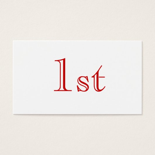 1st. Red and White. Nice simple design. Custom (Front)