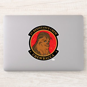 "1st Resistance Crew" Chewbacca Badge Sticker