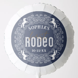 1st Rodeo Birthday Balloon – Navy Blue Bandana Wes