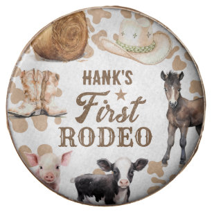 1st Rodeo Birthday Boy Western Chocolate Covered Oreo