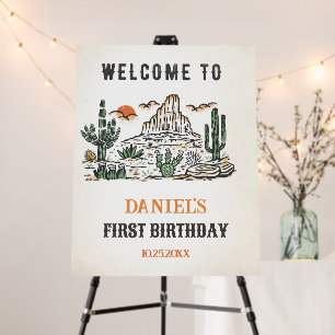 1st Rodeo Birthday Foam Board