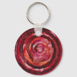1st-root Chakra Red Spiral Artwork #2 Keychain at Zazzle
