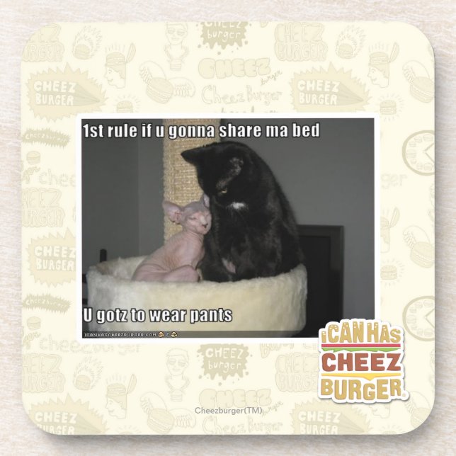 1st rule if u gonna share ma bed 2 drink coaster (Front)