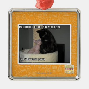 1st rule if u gonna share ma bed metal ornament