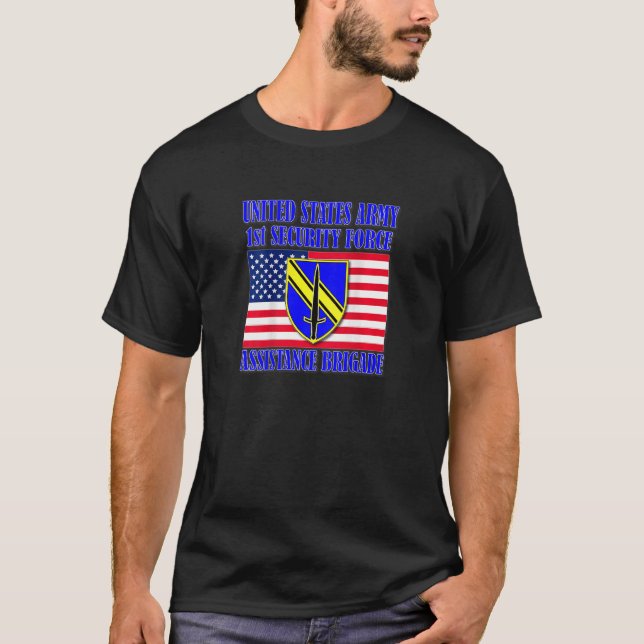 1st Security Force Assistance Brigade  Back Design T-Shirt (Front)