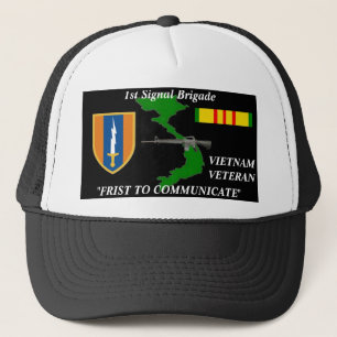 1st Signal Brigade"1st to Communicate" Ball Caps