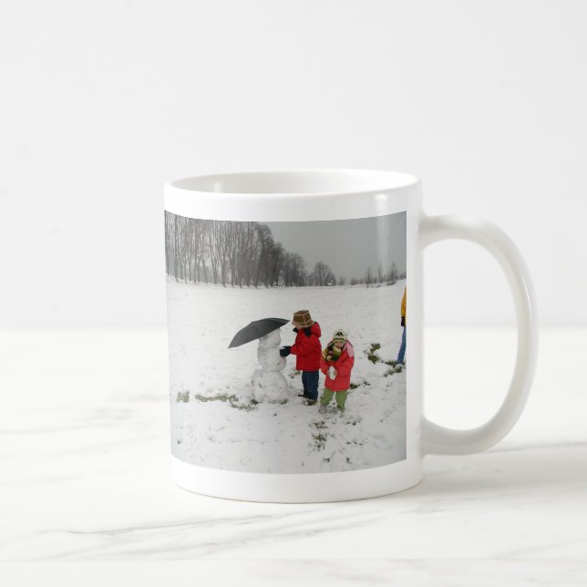 1ST SNOWMAN, PROUD TO SAY:MERRY CHRISTMAS!HAPPY... COFFEE MUG (Right)
