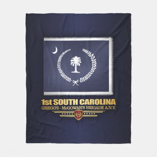 1st South Carolina Volunteer Infantry Fleece Blanket