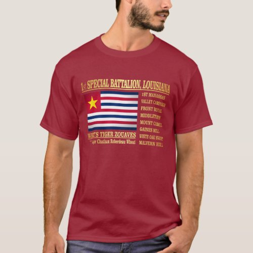 1st Special Battalion Louisiana Infantry BA2 T_Shirt