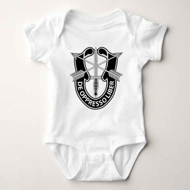 1st Special Forces Distinctive Unit Insignia Baby Bodysuit (Front)