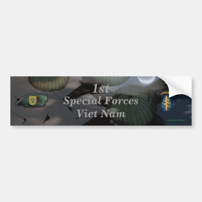 1st special forces fort lewis vets  Bumper Sticker (Front)